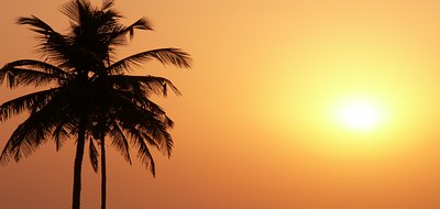 Sunset over Mobor Beach, Goa