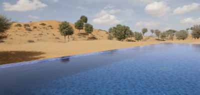 Pool at the Banyan Tree Al Wadi, near Dubai