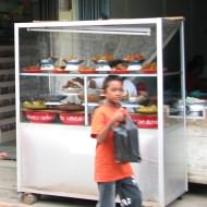 Local street snacks in Cambodia