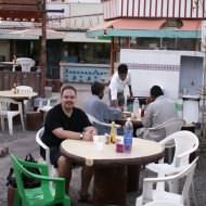 Darren samples the local cuisine in Muscat, Oman