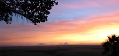 sunset over the Masai Mara