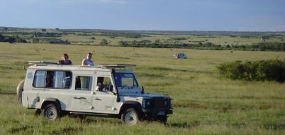 on safari in Tanzania