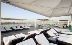 The sundeck on the Movenpick MS Hamees