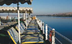 Watch the Nile float by on a sunlounger