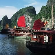 Holidays to Hanoi and Vietnam - Halong Bay junks