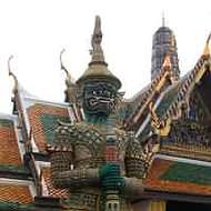 Holidays to Bangkok - Temple guardians at the Grand Palace