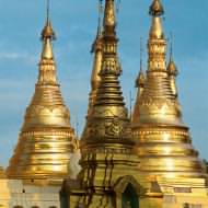 Holidays to Burma, escorted tours of Burma - Pagodas in Rangoon