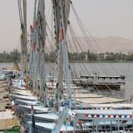 Holidays to Luxor, Egypt - Feluccas on the Nile at Luxor